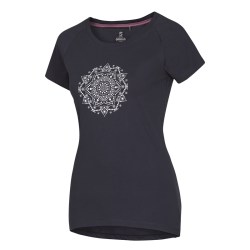 Ocun Raglan camiseta mujer - dark grey india mandala